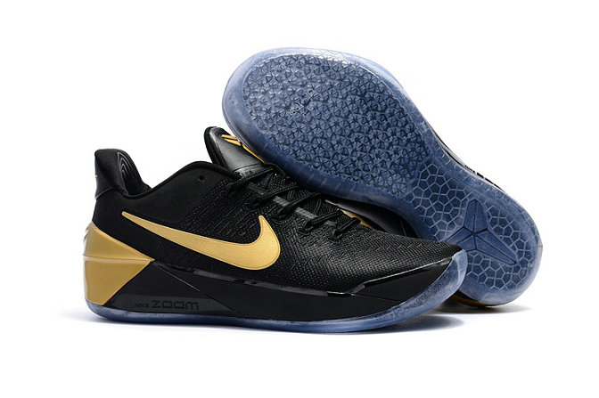 Nike Kobe AD Black Gold Blue Basketball Shoes